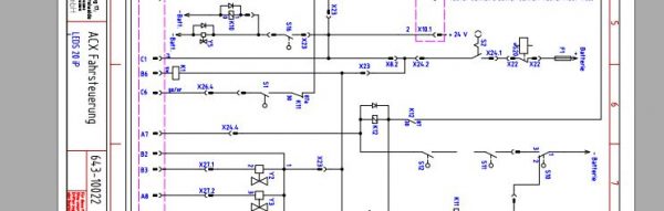 Doosan Electric Pallet Truck LEDS20 iP ACX Schematic Diagram DE 2