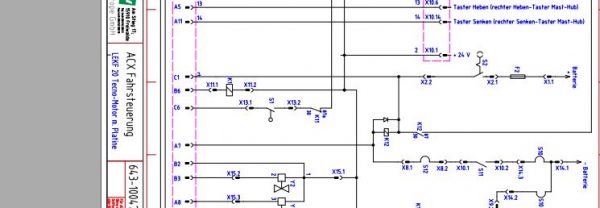 Doosan Electric Pallet Truck LEKF20 ACX Platine Tecno Schematic Diagram DE 1