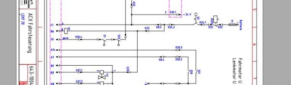 Doosan Electric Pallet Truck LEKF20 ACX Schematic Diagram DE 1