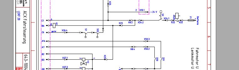 Doosan Electric Pallet Truck LEKF20 ACX Schematic Diagram DE 1