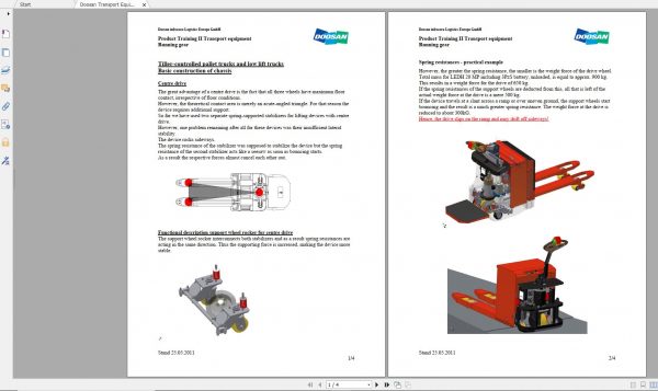 Doosan Forklift Product Training 1