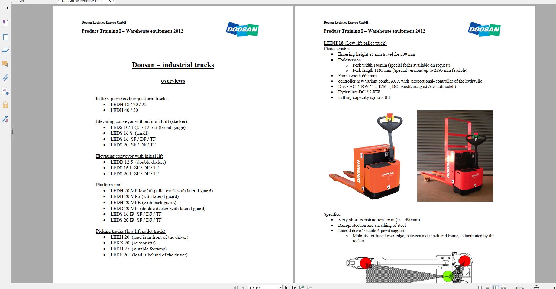 Doosan Forklift Product Training 3