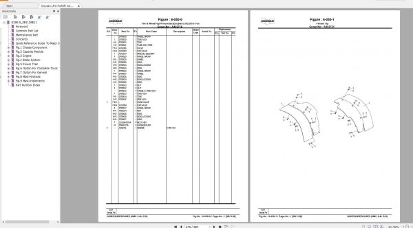 Doosan LPG Forklift G20E 5 G25E 5 G30E 5 Part Book SB1128E11 2