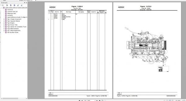 Doosan LPG Forklift G20G G25G G30G LP GAS Part Book YSB1108E 2