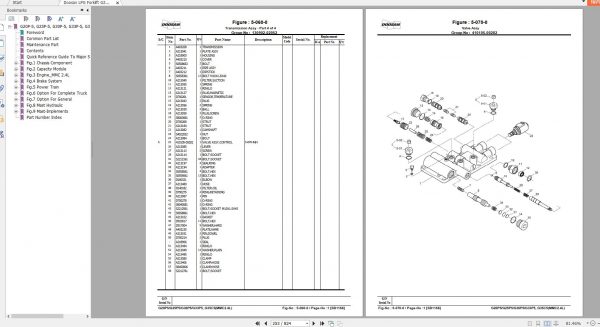 Doosan LPG Forklift G20P 5 G25P 5 G30P 5 G33P 5 G35C 5 Part Book SB1168E04 2