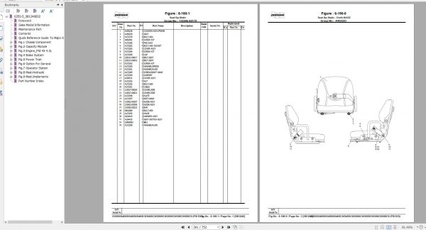 Doosan LPG Forklift G35S 5 G55SC 5 Part Book SB1246E02 2