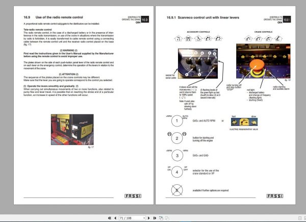 Fassi Cranes PDF Use and Maintenance Hydraulic and Electric Schematics All Model CD 8