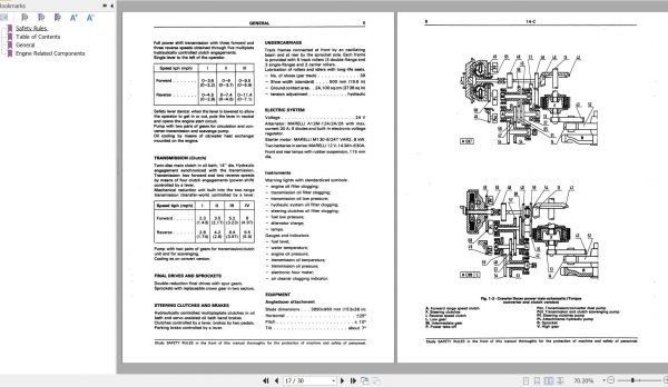 Fiat Allis Crawler Dozer 14 C Engine Related Components Service Manual 60406348 2