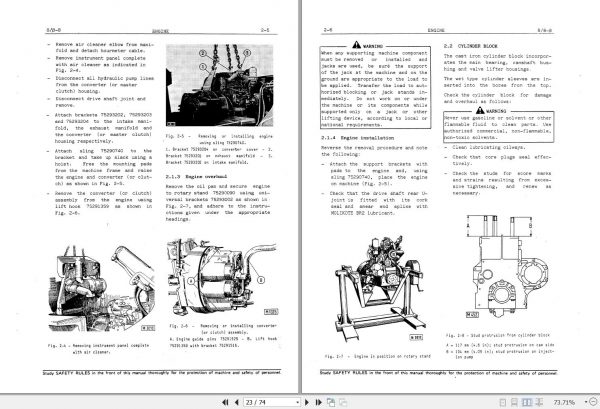 Fiat Allis Crawler Dozer 8 8 B Service Manual 60406223 2