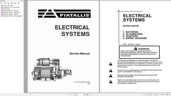 Fiat Allis Crawler Dozer FD7 FL7 Service Manual 1