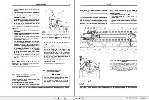 Fiat Allis Crawler Dozer FL10C Service Manual 2
