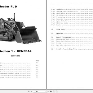 Fiat Allis Crawler Dozer FL9 Service Manual 1
