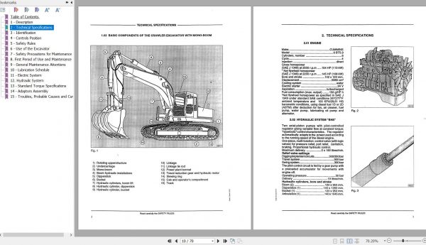 Fiat Allis Crawler Excavator FX220LC Operation and Maintenance Manual 59822020 2
