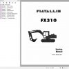 Fiat Allis Crawler Excavator FX310 Service Manual 60406759 1