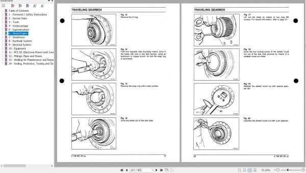Fiat Allis Crawler Excavator FX480LC Service Manual 73176979 2