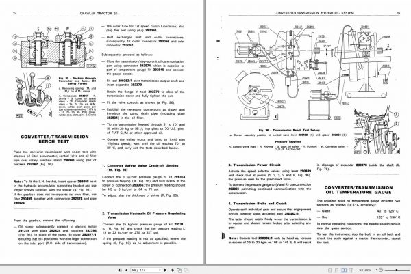 Fiat Allis Crawler Tractor 20 Convert Service Manual 60406024 3