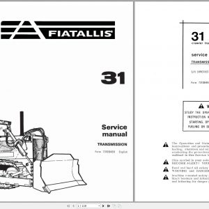 Fiat Allis Crawler Tractor 31 Service Manual 1