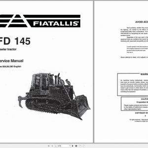 Fiat Allis Crawler Tractor FD145 Service Manual 60406580 1