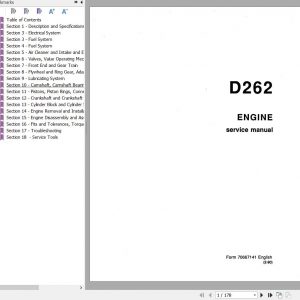 Fiat Allis Engine D262 Service Manual 70667141 1
