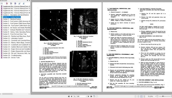Fiat Allis Engines 10000 11000 11000 MKII 685T Service Manual 70645121 2