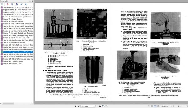 Fiat Allis Engines 10000 11000 11000 MKII 685T Service Manual 70645121 3