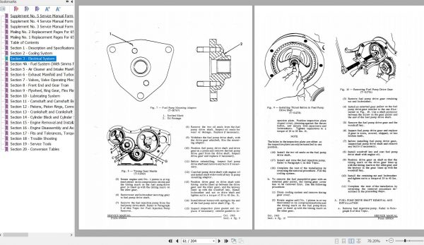 Fiat Allis Engines 3500 3500 MKII 670 T Service Manual 70650824 2