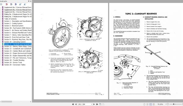 Fiat Allis Engines 3500 3500 MKII 670 T Service Manual 70650824 3