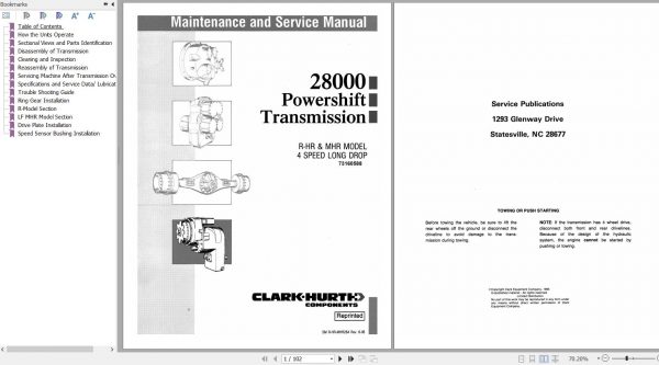 Fiat Allis Motograder FG75B FG85B FG105B Service Manual 2