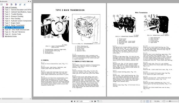 Fiat Allis Motorgrader 150C 200C Transmission Service Manual 70690696 3