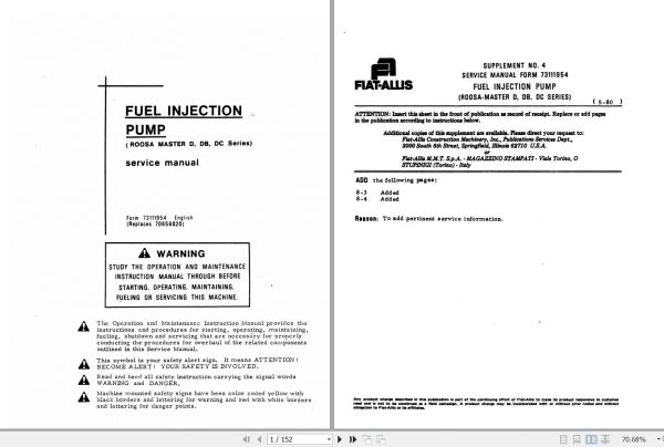 Fiat Allis Wheel Loader 345B Service Manual 2