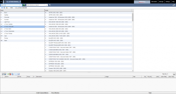 General GMIO Motors China Region EPC 10.2021 Spare Parts Catalog 2