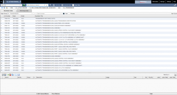 General GMIO Motors China Region EPC 10.2021 Spare Parts Catalog 5