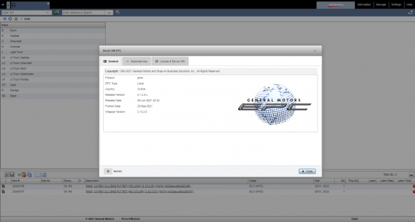 General GMIO Motors Vietnam Region EPC 10.2021 Spare Parts Catalog 0