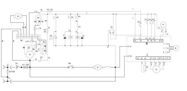 Heli Forklift Electric Pallet Truck CBD20 150 Electric Schematic Diagram Part List 1