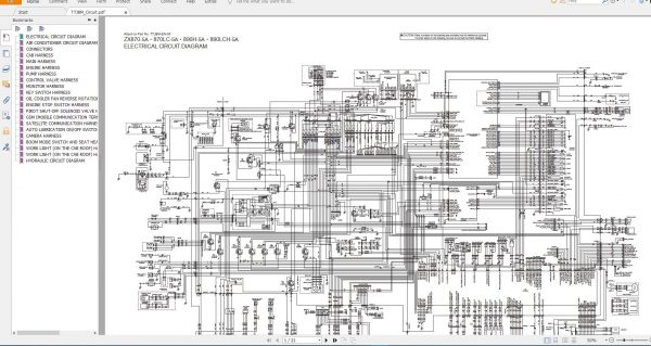Hitachi Excavator Series 5 ZX5 2021 21.1GB Technical Manual Part Catalog Circuit Diagram DVD 10