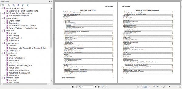 Hyster Forklift Class 5 A3B9 F100UT Service Manual 2