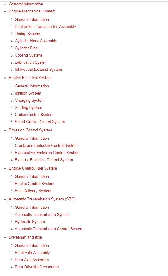 Hyundai Equus VI 2009 2021 Service Manual 1