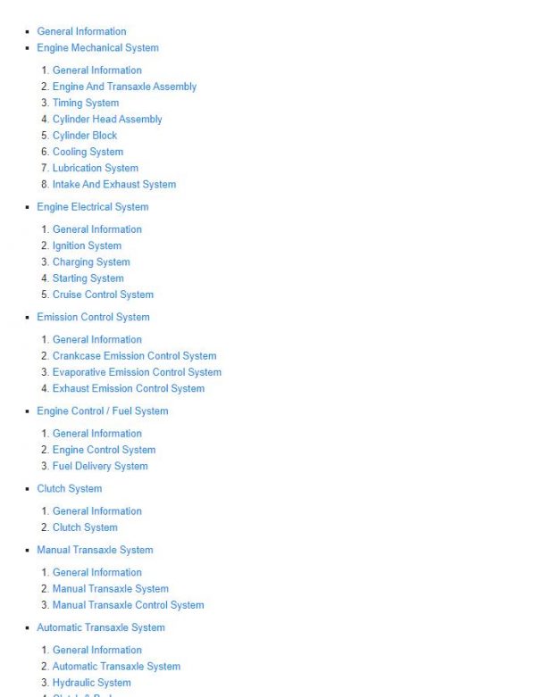 Hyundai Tucson LM 2010 2015 Service Manual 1