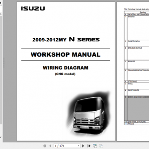 Isuzu 2009 2012MY N Series Workshop Manual Wiring Diagram CNG model LGWIRCNG WE 0991AU 3rd EN 1