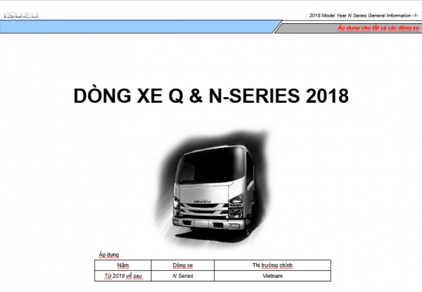 Isuzu 4HK1 4JJ1 TC Q N Series Motor Electrical System Training Manuals Vietnamese 1