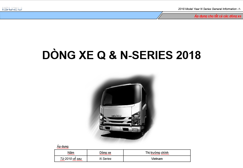 Isuzu 4HK1 4JJ1 TC Q N Series Motor Electrical System Training Manuals Vietnamese 1