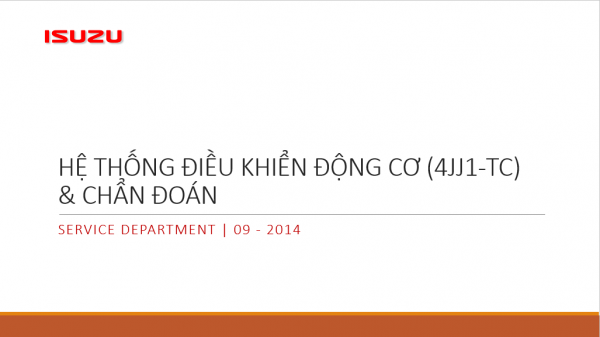 Isuzu 4HK1 4JJ1 TC Q N Series Motor Electrical System Training Manuals Vietnamese 3