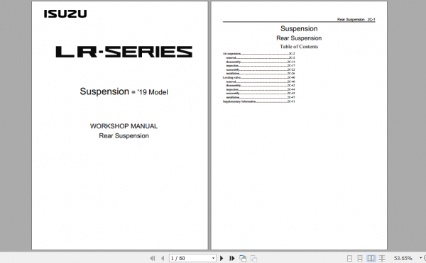Isuzu LR490 LR Bus Series ETM 2019 Model Workshop Manual EN 3