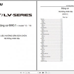 Isuzu VB57 WSM LTLV series 2013 2018 Repair Manuals Vietnamese 1