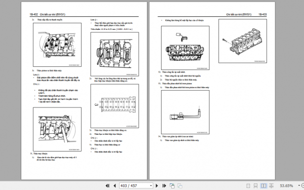 Isuzu VB57 WSM LTLV series 2013 2018 Repair Manuals Vietnamese 4