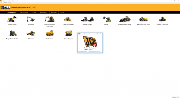 JCB ServiceMaster 4 v21.10.4 11.2021 Diagnostic Software DVD 1 1