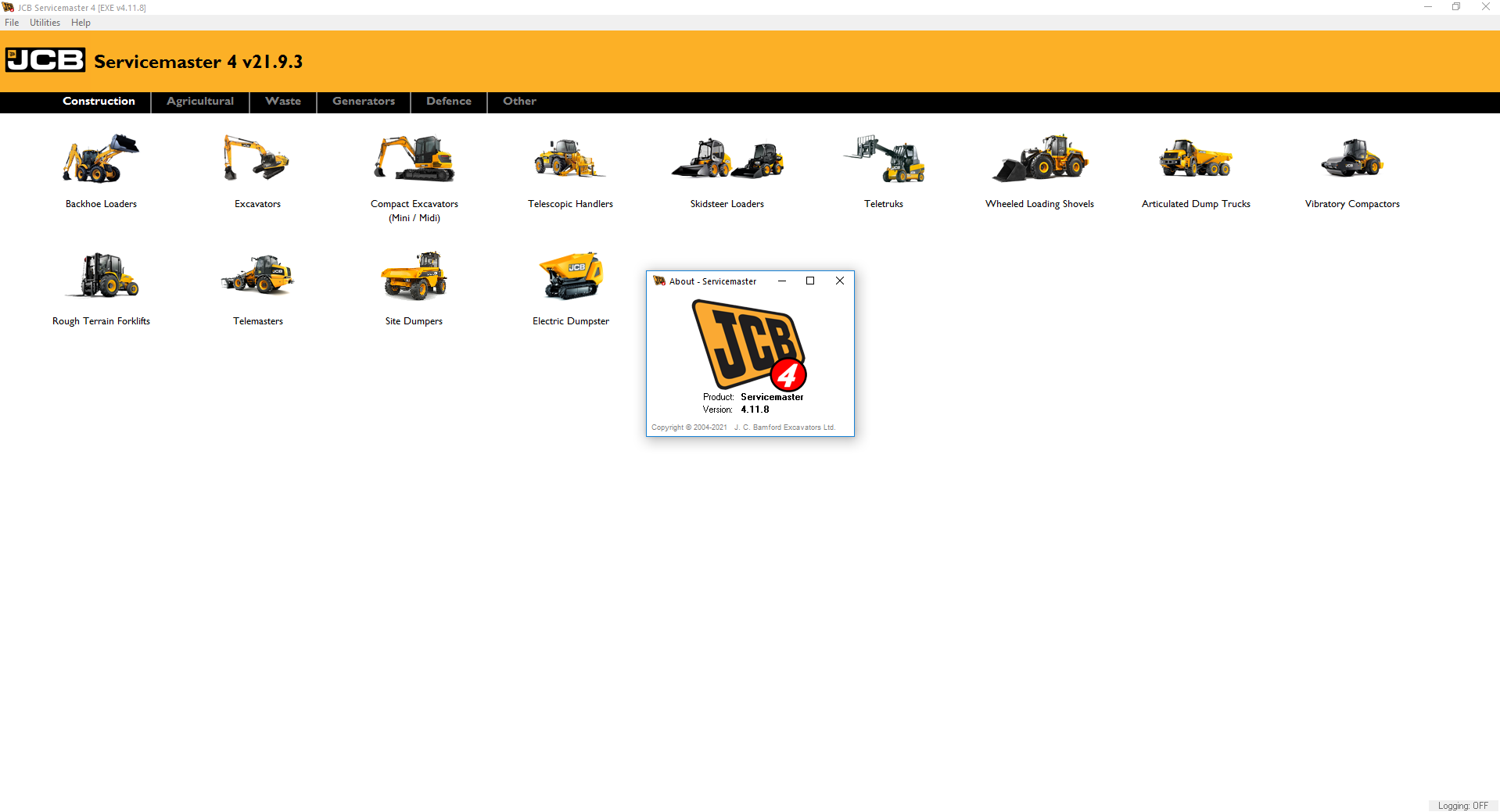 JCB ServiceMaster 4 v21.10.4 11.2021 Diagnostic Software DVD 1 1