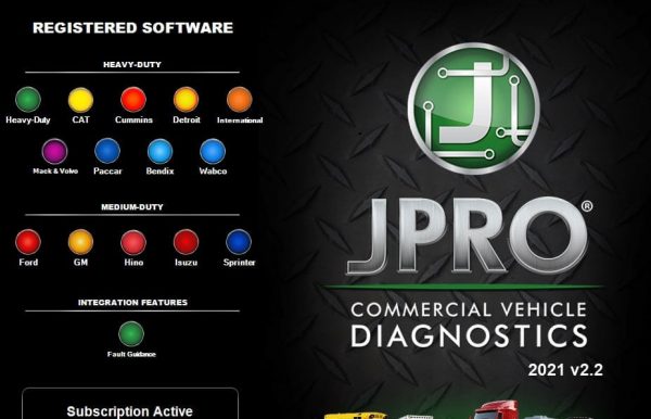 JPRO Commercial Vehicle Diagnostics JPRO 2021v2 08.2021 Install Active License 1 1
