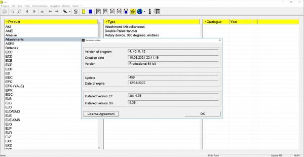 JUNGHEINRICH JETI ForkLift ET v4.36 Updated 459 11.2021 Spare Parts Catalog Full Instruction DVD 1