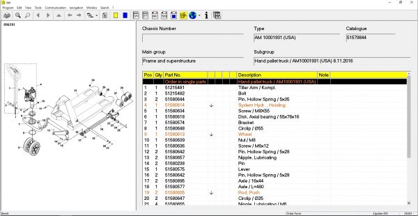 JUNGHEINRICH JETI ForkLift ET v4.36 Updated 459 11.2021 Spare Parts Catalog Full Instruction DVD 2